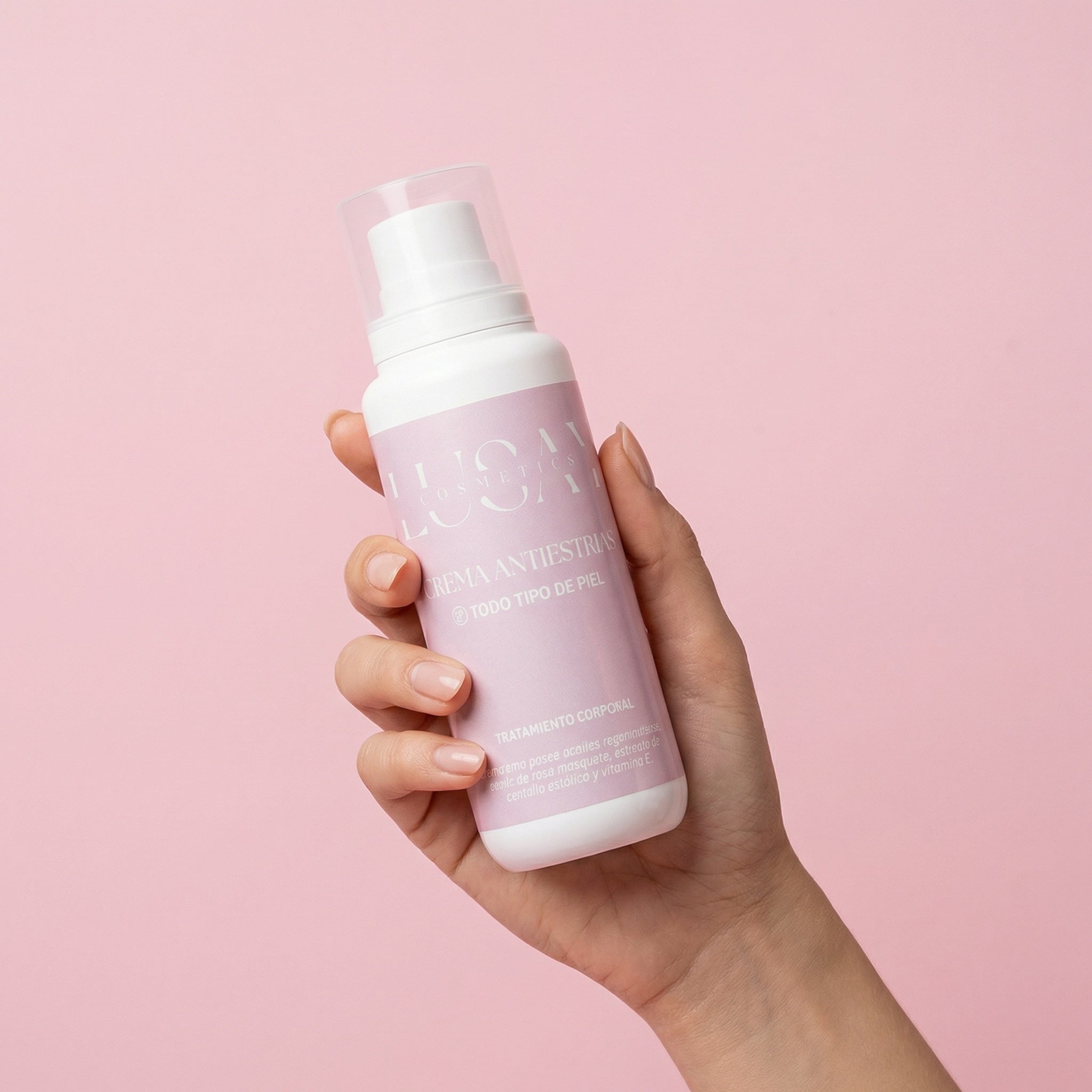 Crema Antiestrías LUSAY – Rosa Mosqueta & Vitamina E | Todo Tipo de Piel